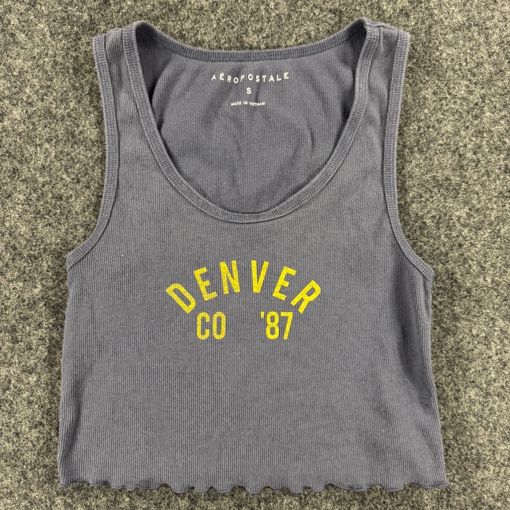 Aeropostale Cropped Tank Sleeveless Scoop Neck Denver CO Women's Size Small